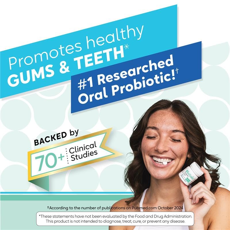 BioGaia Prodentis Oral Probiotics for Teeth & Gums and Bad Breath 30 Lozenges