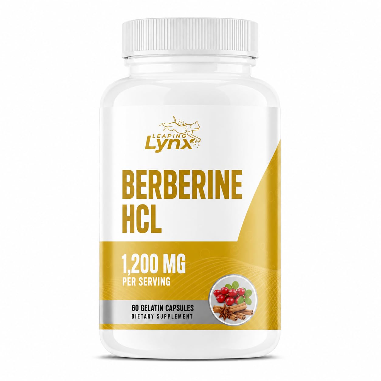Leaping Lynx Berberine HCl 1200mg Capsule 60 Capsules