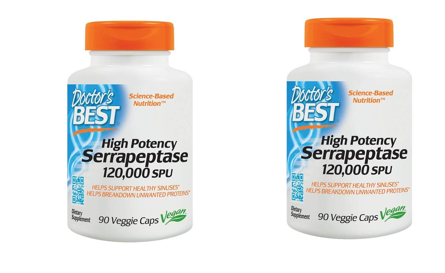 Doctor's Best High Potency Serrapeptase Capsule 180 Count