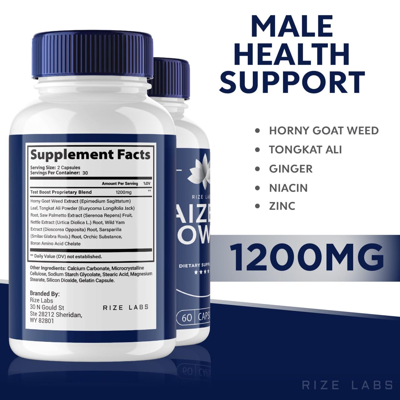 Rize Labs Aizen Power for Men Capsule 180 Capsules