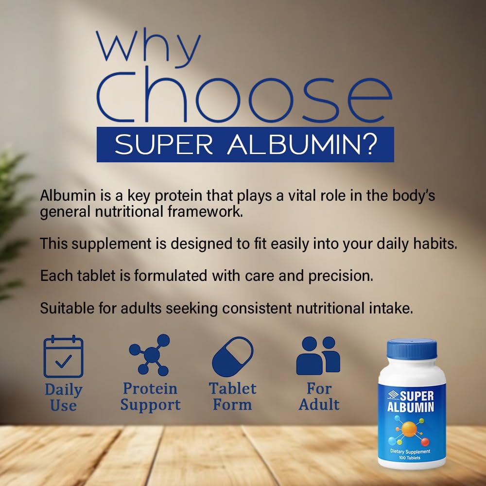 NCB TECHNOLOGY Super Albumin Hydrolyzed Protein & Amino Acids Supplement Tablet, 100 Tablets