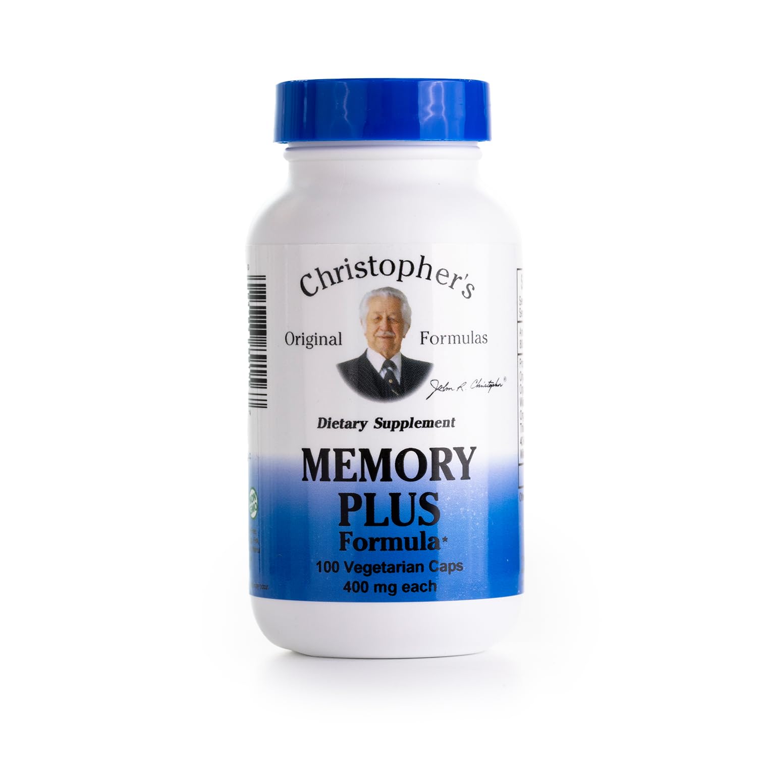 Christopher's Original Formulas Memory Plus Herbal Blend - Brain Supplements for Memory & Focus - Supports Cognitive Function, Energy, & Alertness Capsule 100