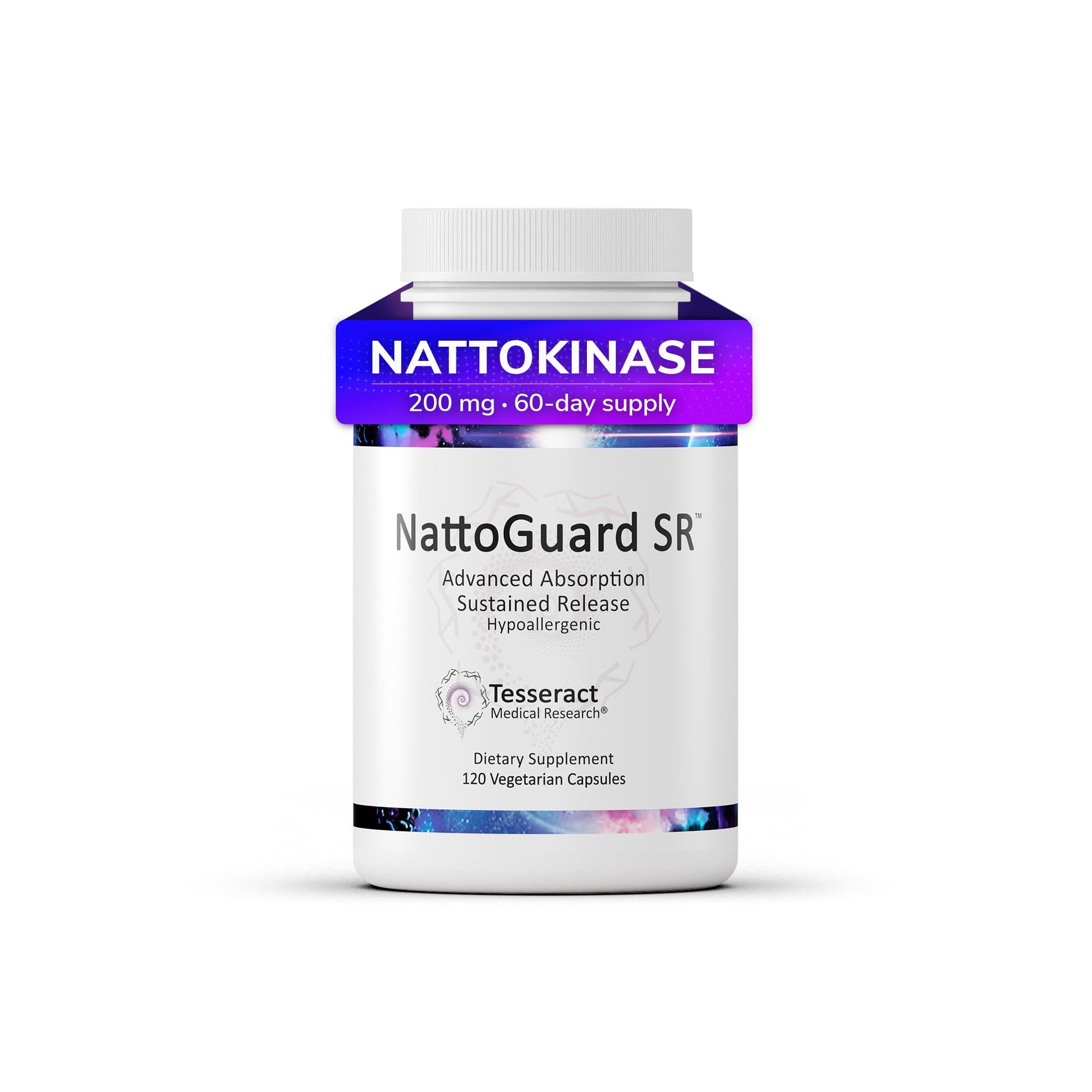 Tesseract Medical Research NattoGuard SR Nattokinase Complex 120 Capsules