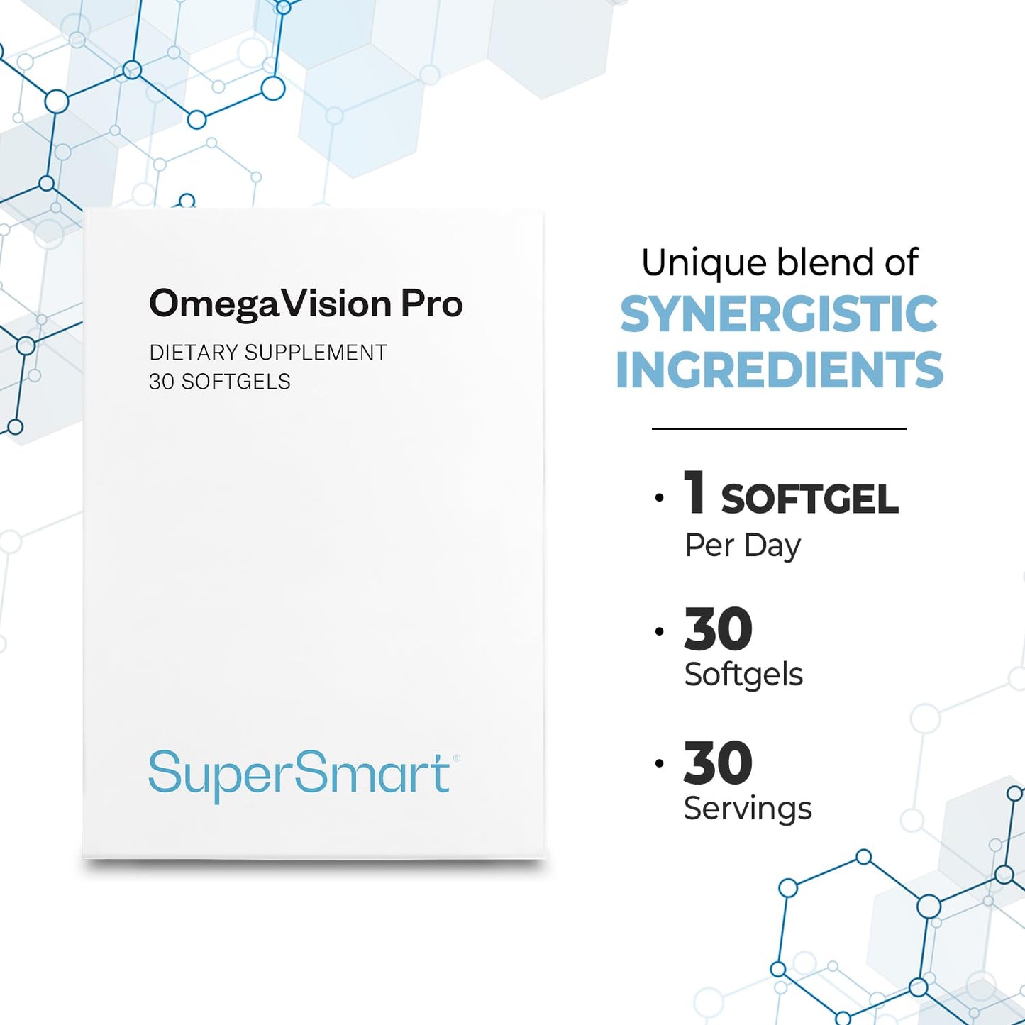 Supersmart OmegaVision Pro Softgels 30 Count