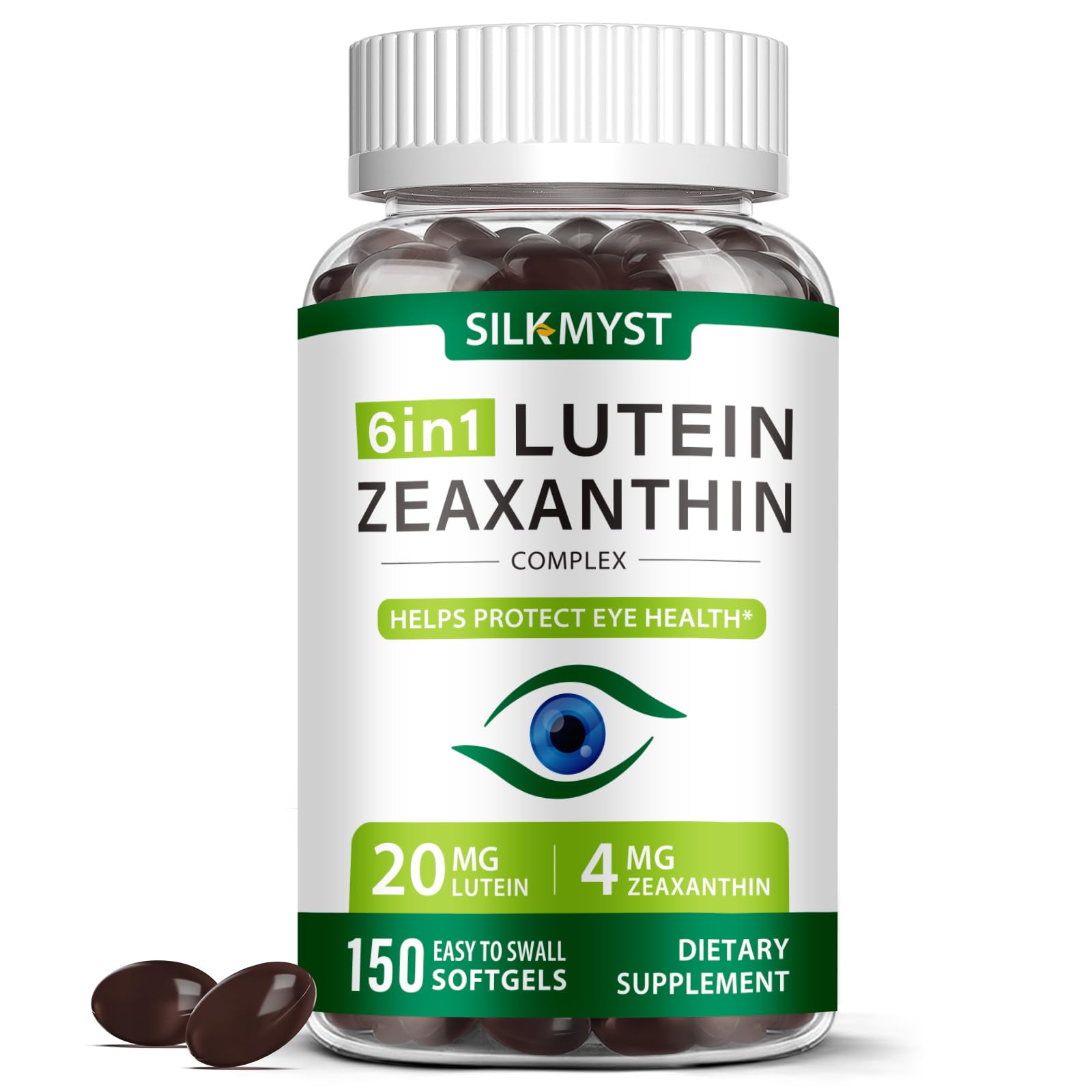 SILKMYST Lutein and Zeaxanthin Softgels 150