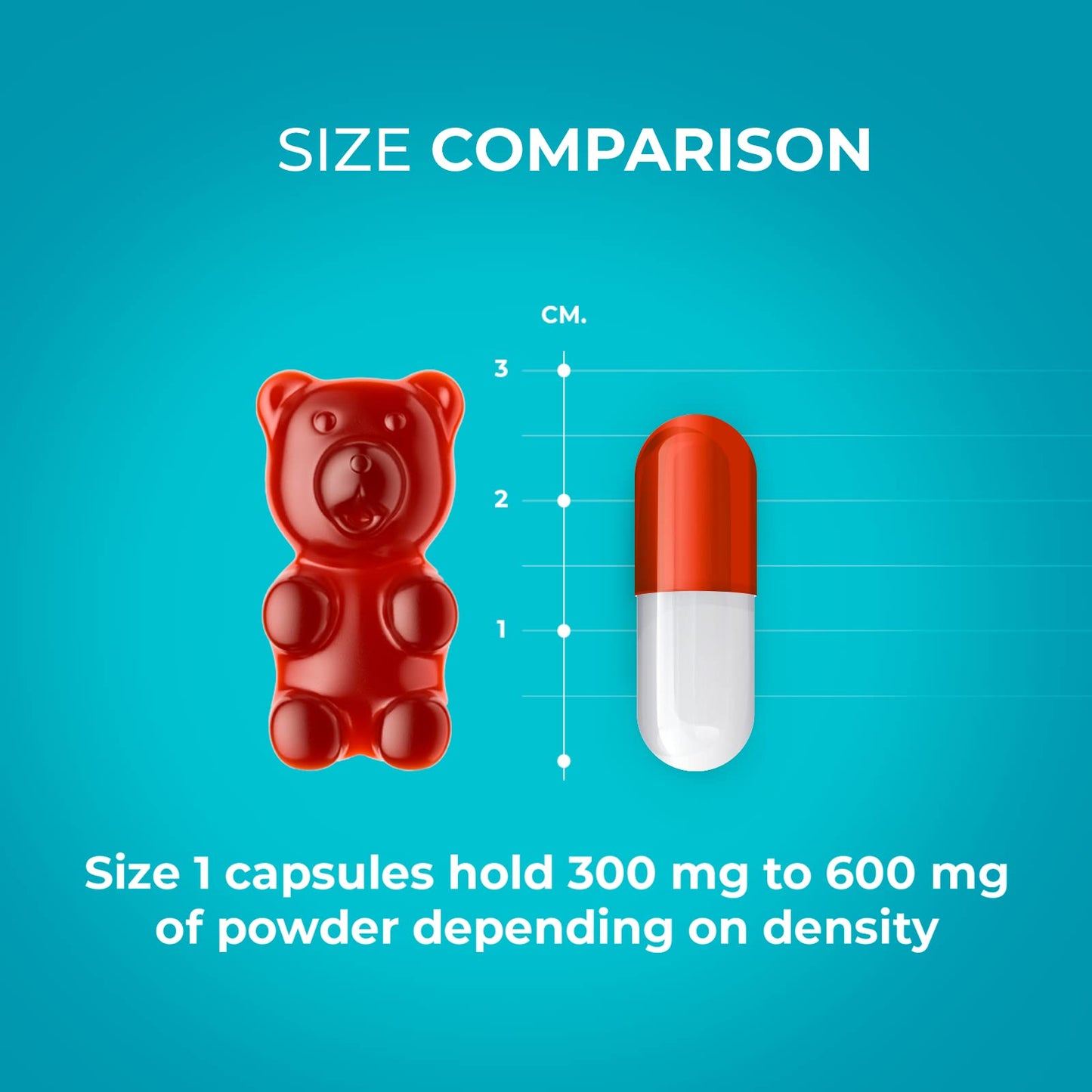 Capsuline Clear Size 1 Empty Vegetarian Capsules, 5000 Count