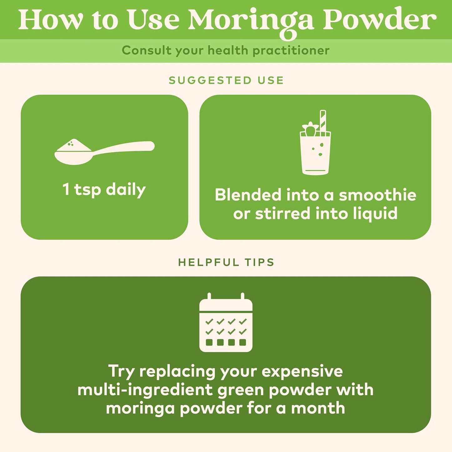 ORGANIC INDIA Moringa Powder - Moringa Oleifera Leaf Herbal Supplement, 16-Count