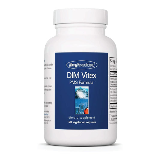 Allergy Research Group DIM Vitex - Supports Estrogen Metabolism - DIM with NAC and Vitamin B & Magnesium, 120 Capsules