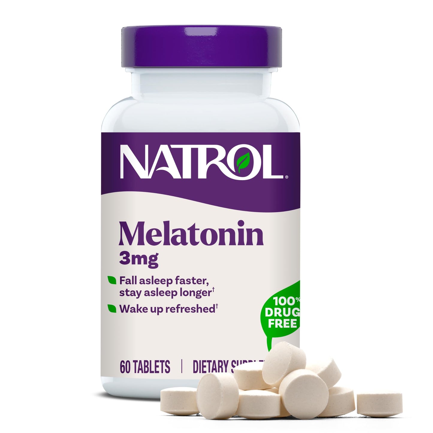 Natrol Melatonin 3 mg Tablet, 60 Tablets