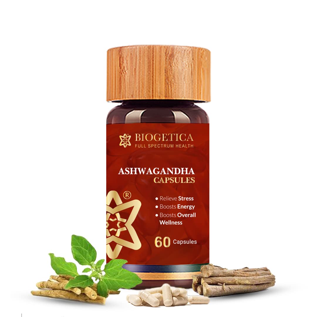 Biogetica Ashwagandha Vitality Supplement Capsules, 60 Count