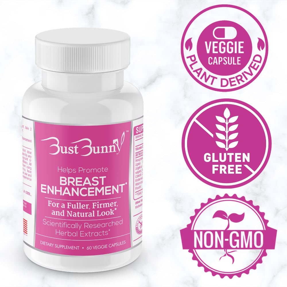 Bust Bunny Breast Enhancement & Enlargement Pills Capsule, 300 Capsules
