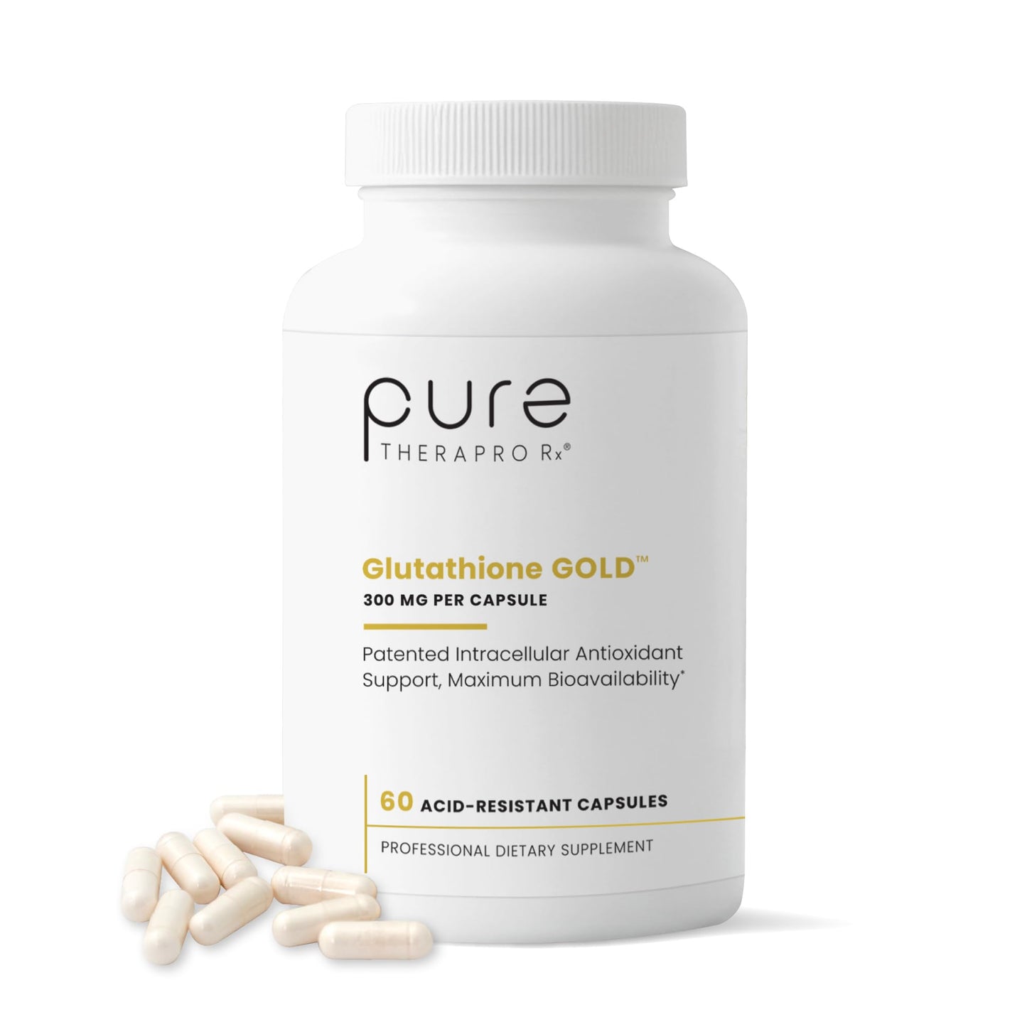 Pure Therapro Rx S-Acetyl Glutathione Gold 300mg Capsule, 60 Count