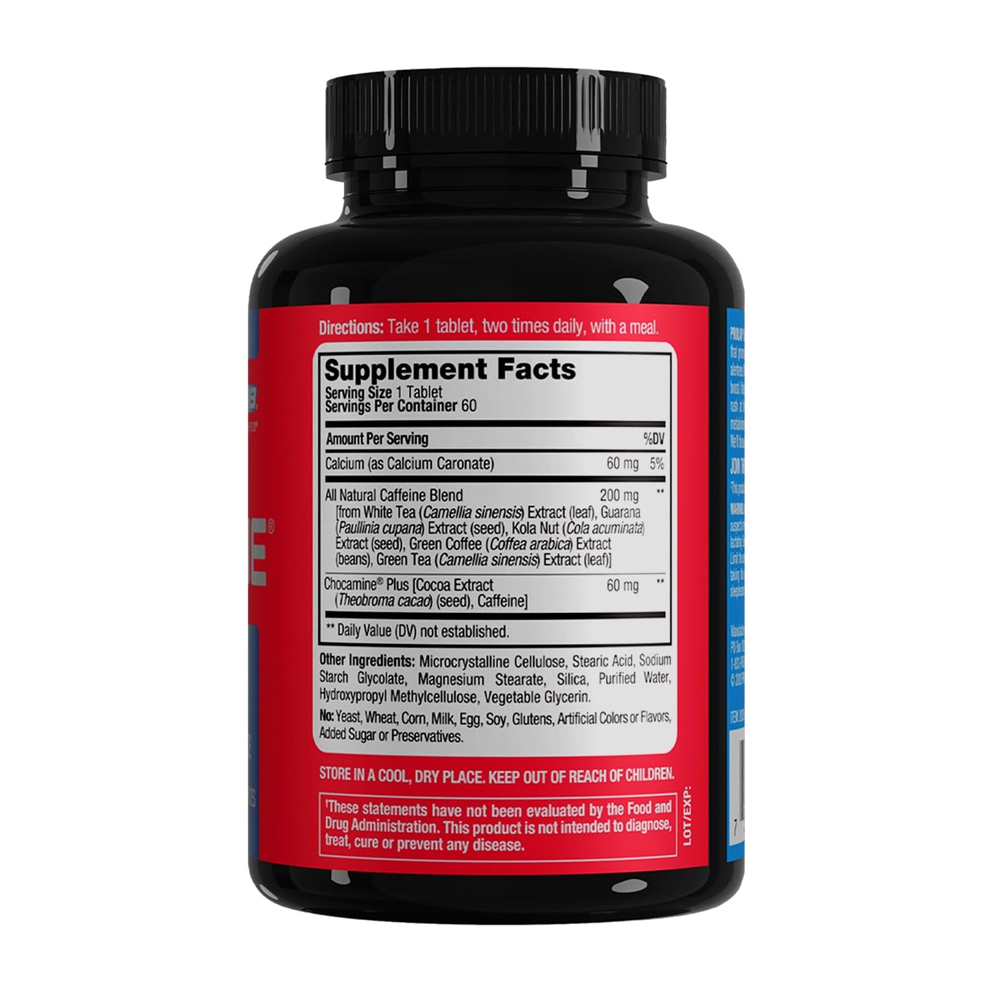 ProLab Caffeine 200mg, Green Tea Extract, Energy & Focus Tablets, 60 Count