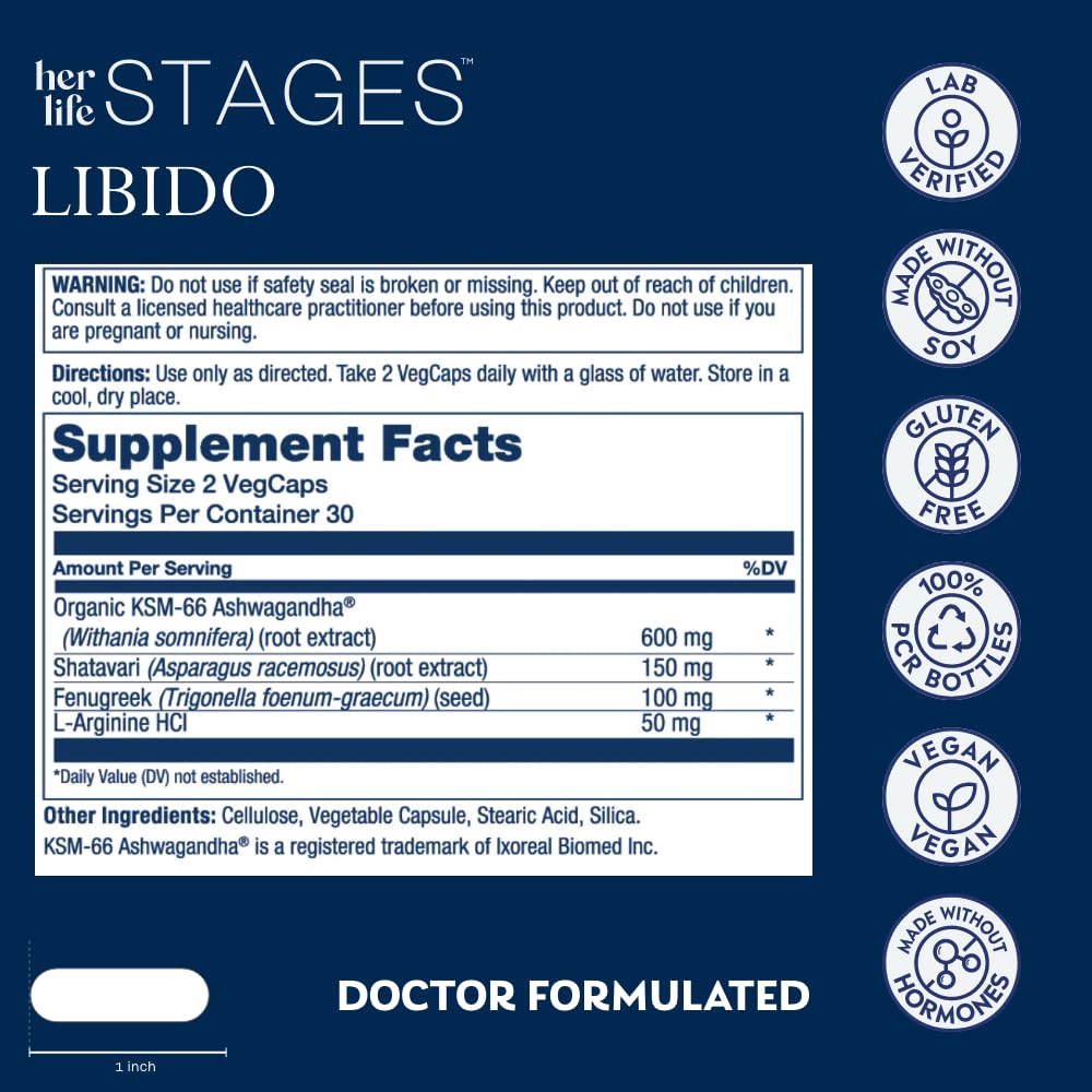 SOLARAY Libido Her Life Stages Capsules, 60 VegCaps