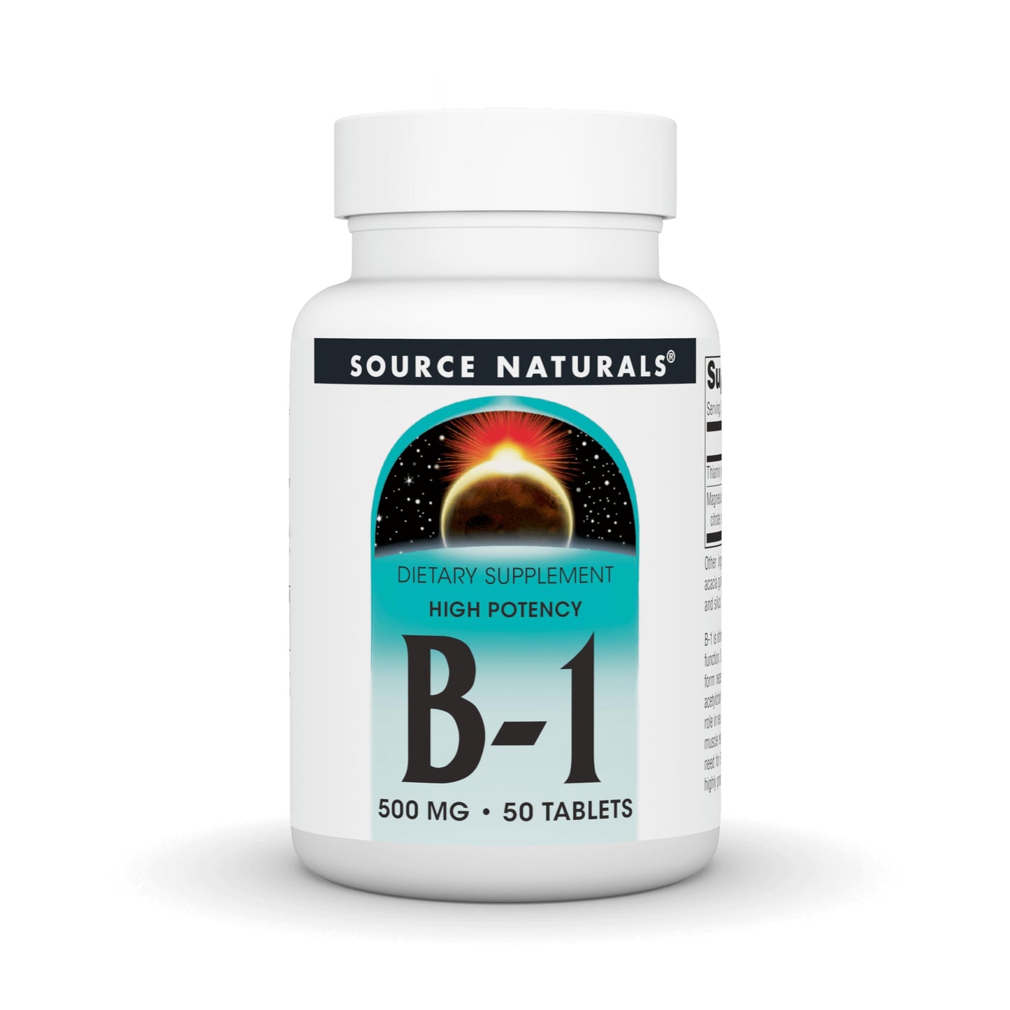 Source Naturals Vitamin B-1 Thiamin 500mg Tablet 50 Tablets