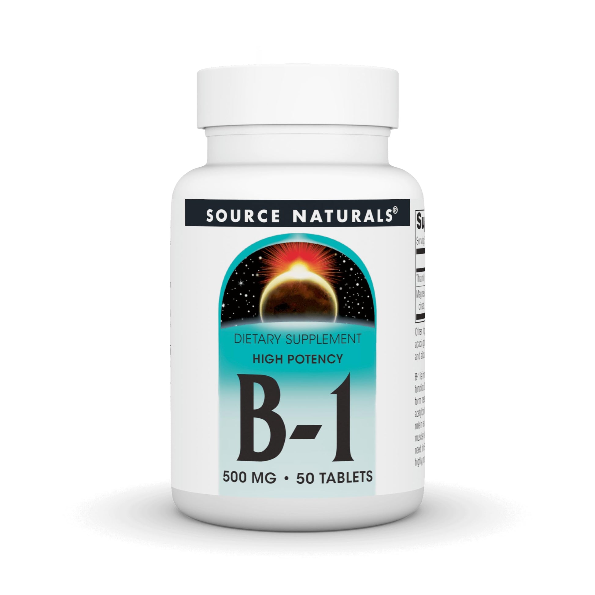 Source Naturals Vitamin B-1 Thiamin 500mg Tablet 50 Tablets