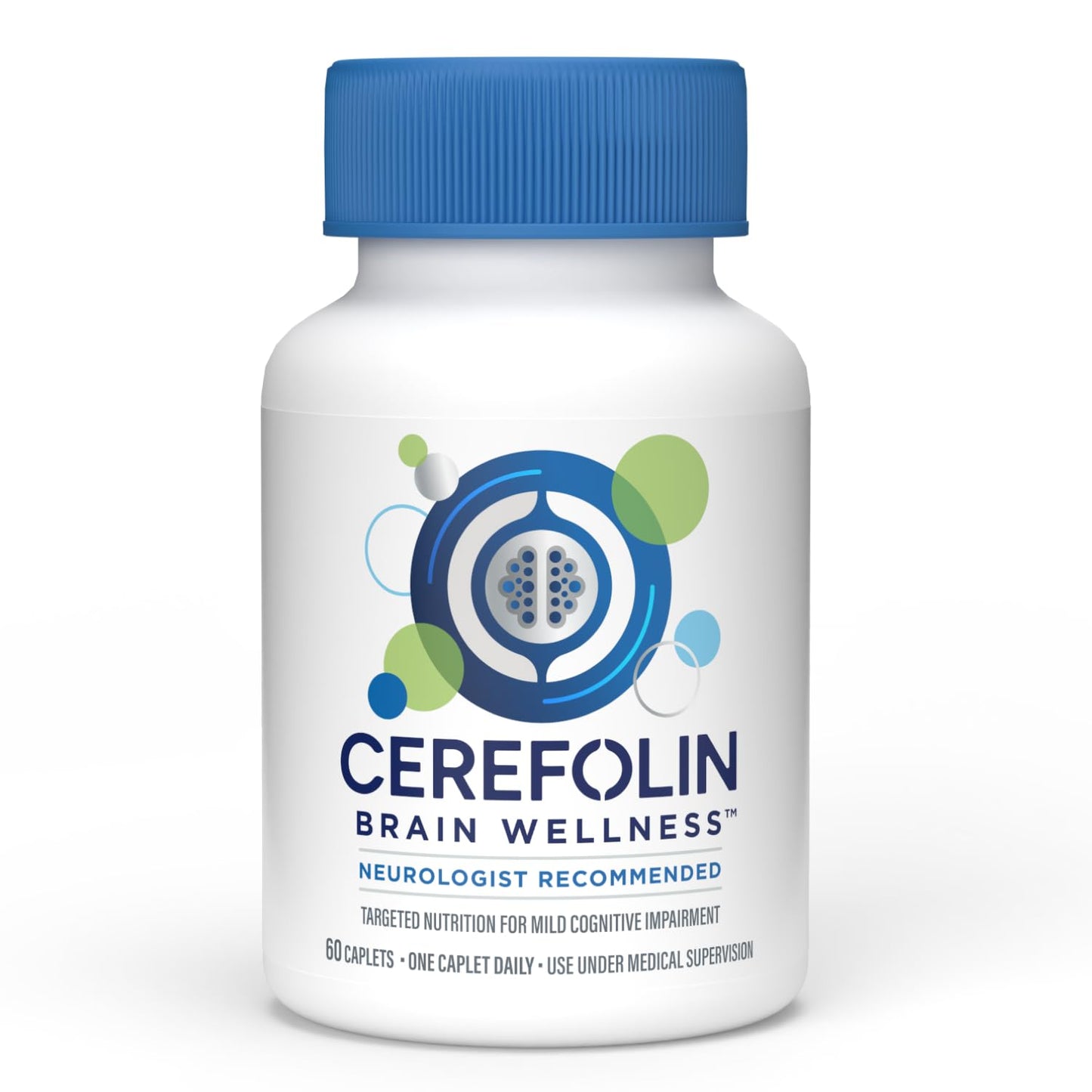 Cerefolin Brain Wellness Targeted Nutrition for Cognitive Support Caplets 60 Count