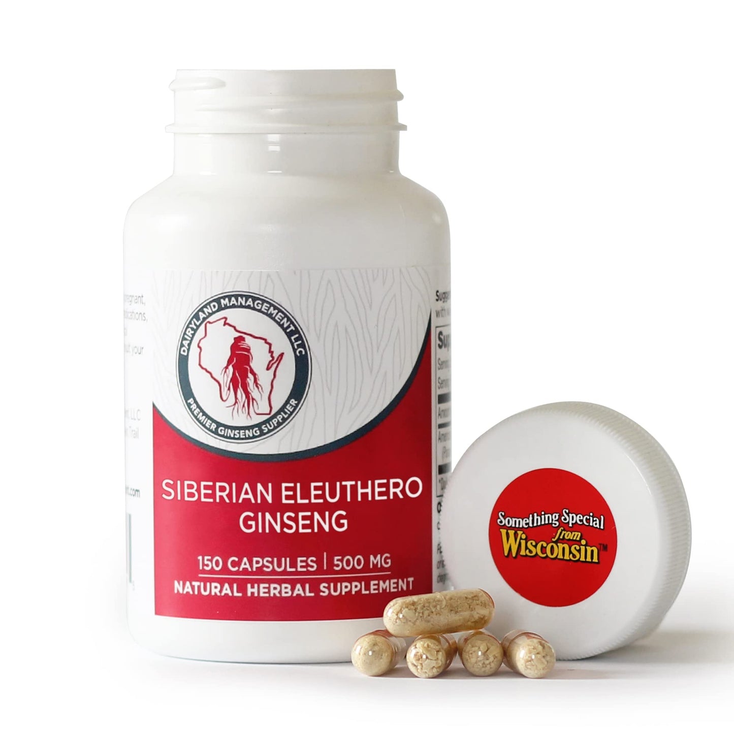 Dairyland Management LLC Ginseng - Siberian Eleuthero Root Capsules, 150 Count