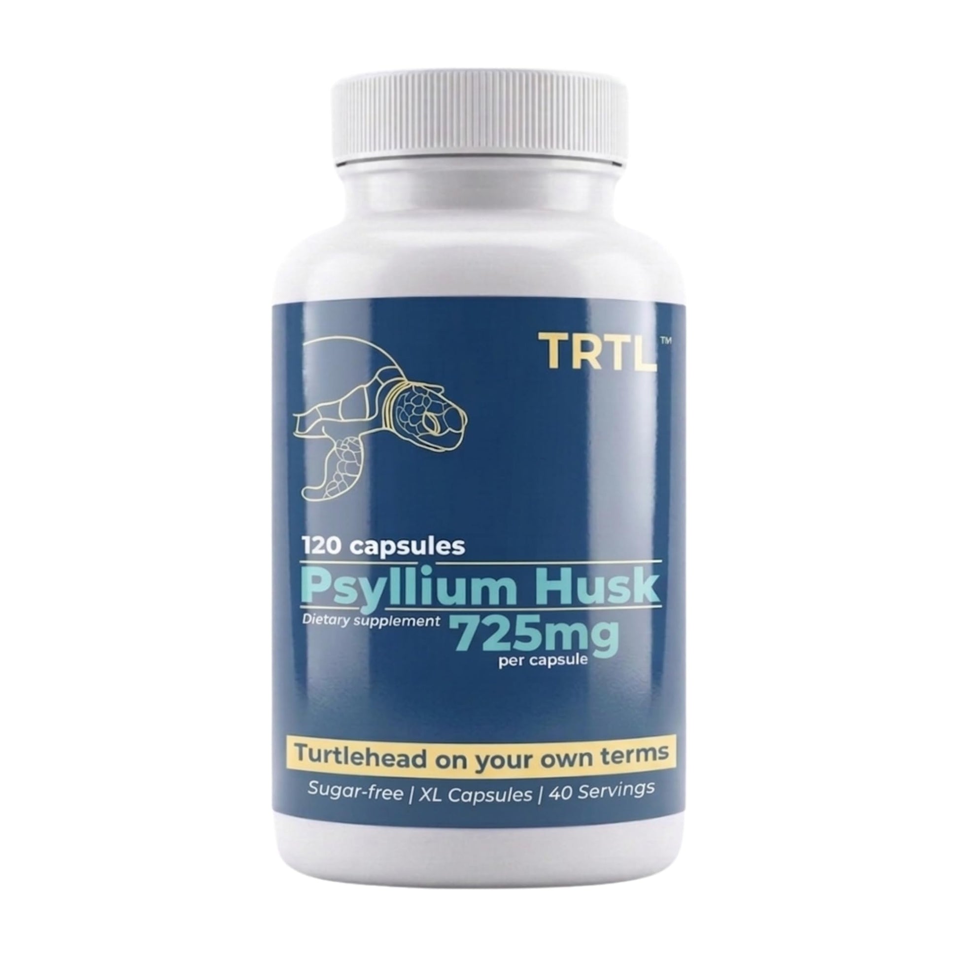 TRTL Supplements Psyllium Husk Capsule 120