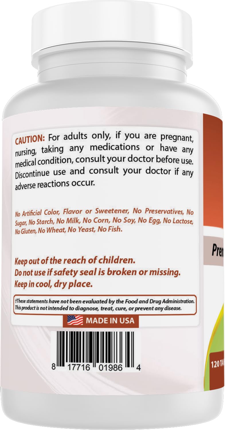 Best Naturals Zinc Sulfate 220 mg Tablets, 120 Tablets