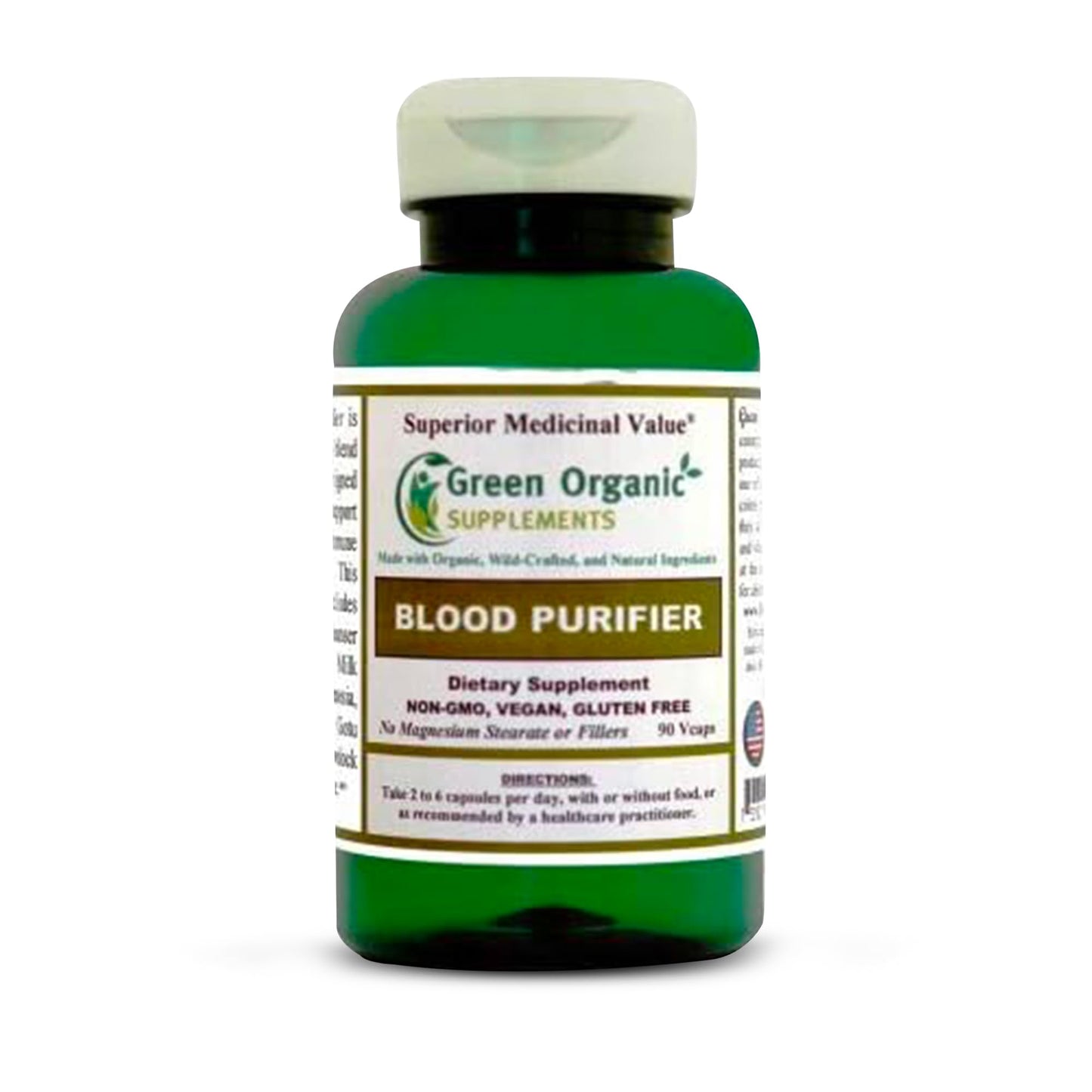 Green Organic Supplements Blood Purifier Capsule 90 Count
