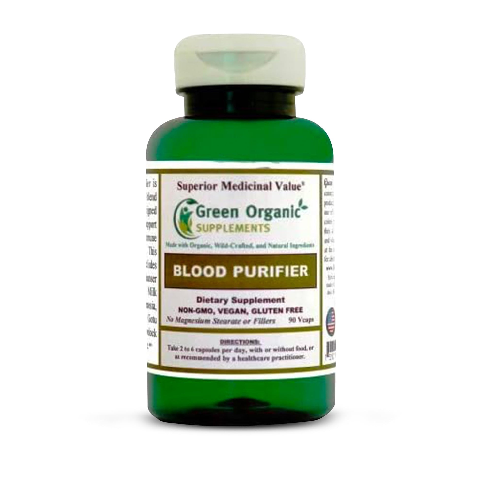 Green Organic Supplements Blood Purifier Capsule 90 Count
