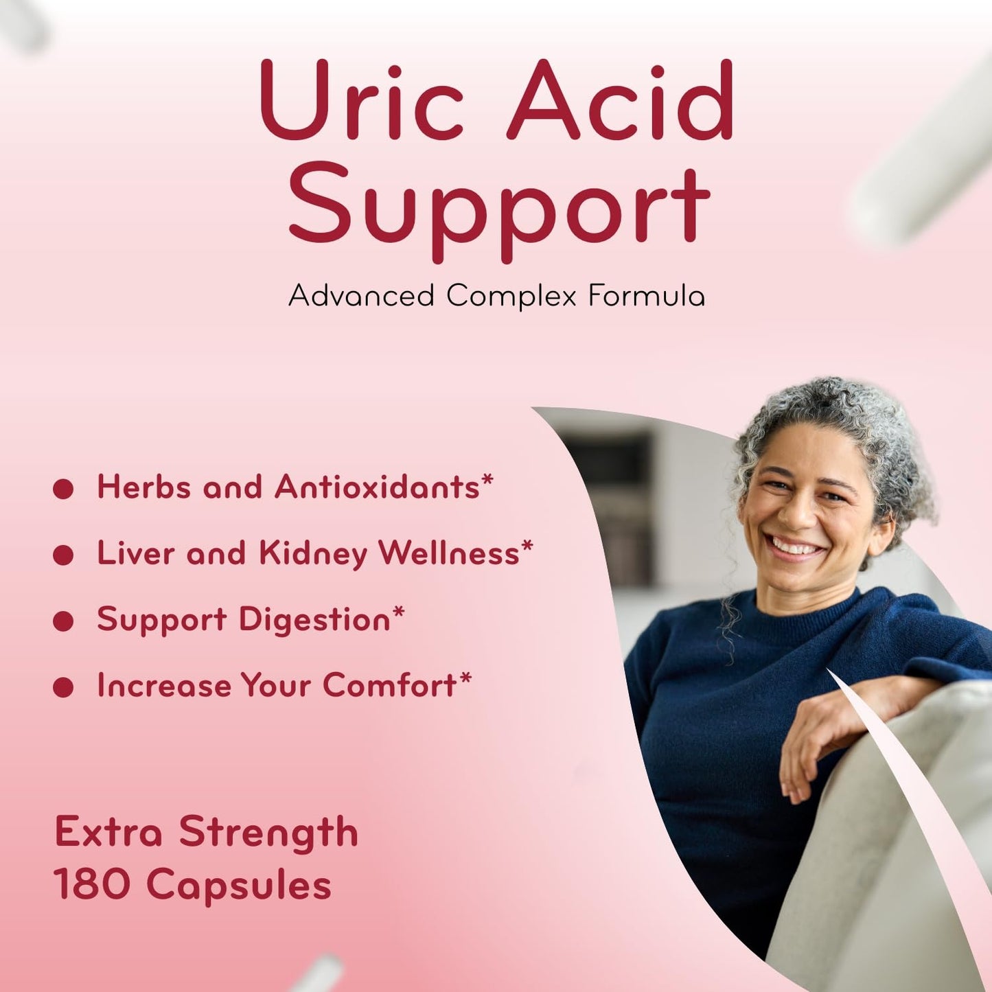 Clear Formulas Herbal Uric Acid Support Formula Capsule 180 Capsules