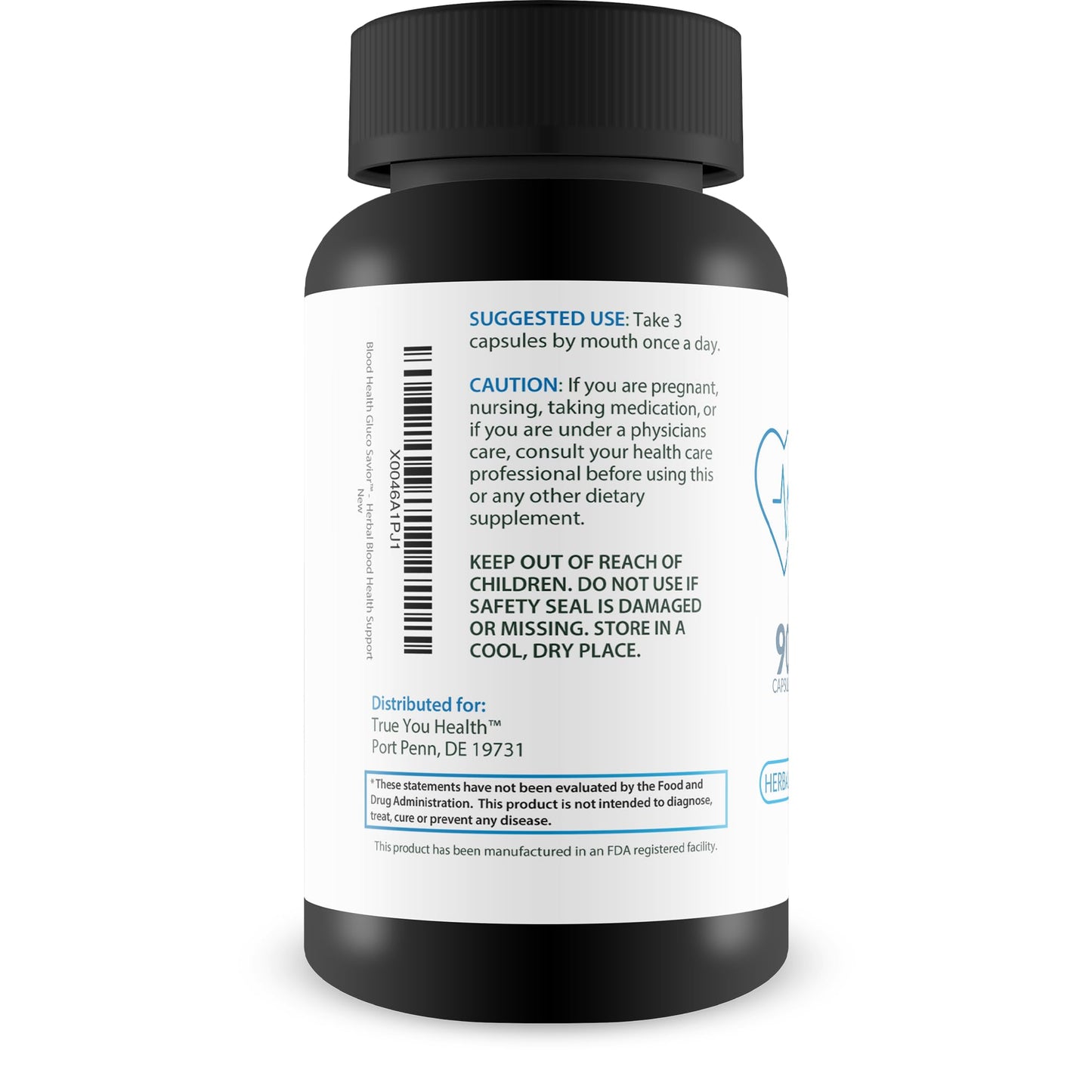 Happy Health Marketplace Gluco Savior Blood Health Capsule, 90 Count
