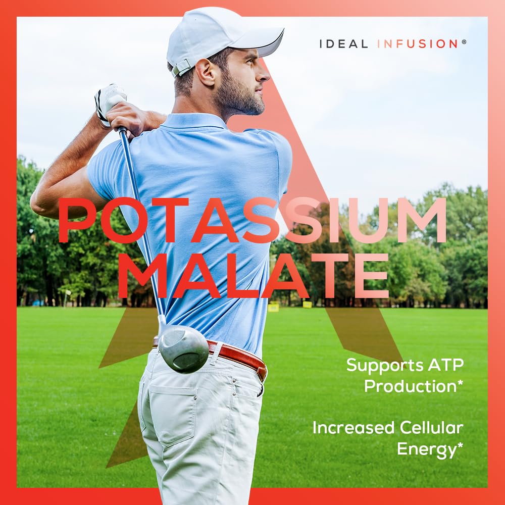 Ideal Infusion Potassium Malate 1300mg Capsule, 240 Capsules