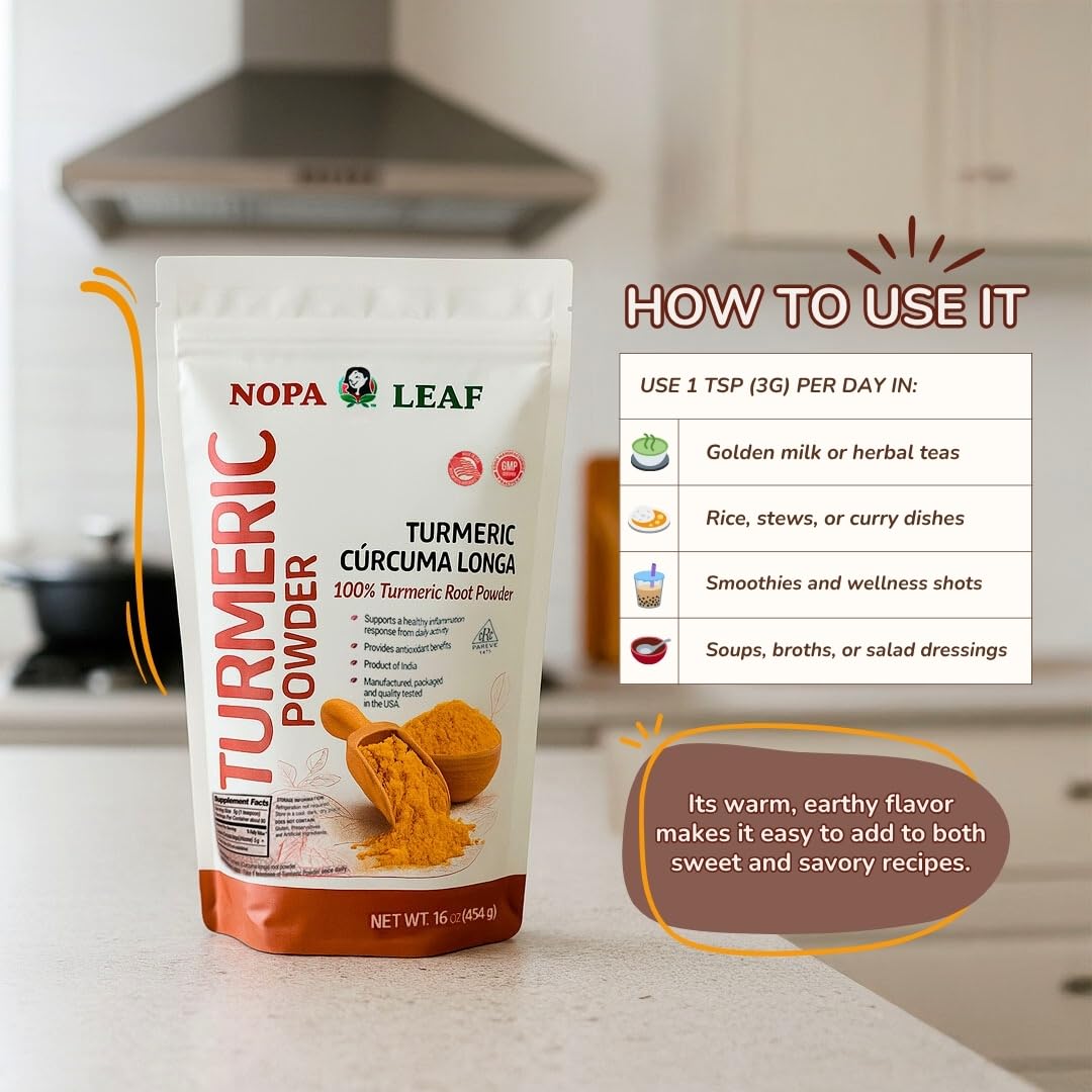 Nopalina NOPA Leaf Turmeric Powder 16 oz