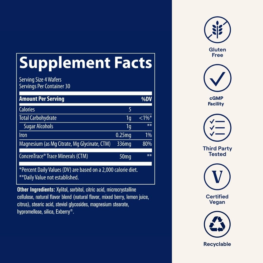 Trace Minerals Magnesium Tablets 120
