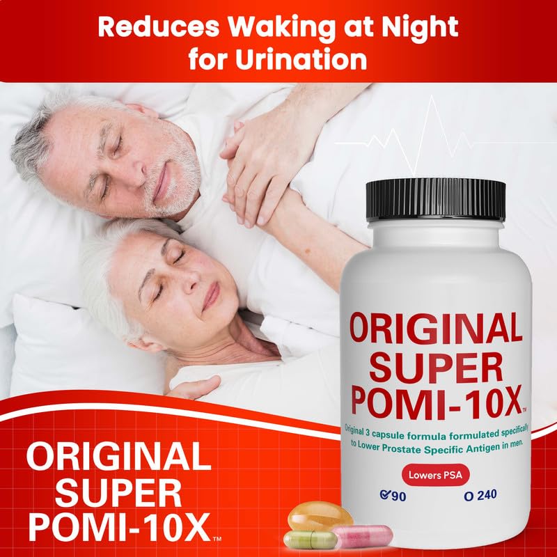 PCSPES Combo Pack Original Potent 8-Ingredient Formula with Original Super POMI 10X Prostate Health Capsules, 330 Capsules