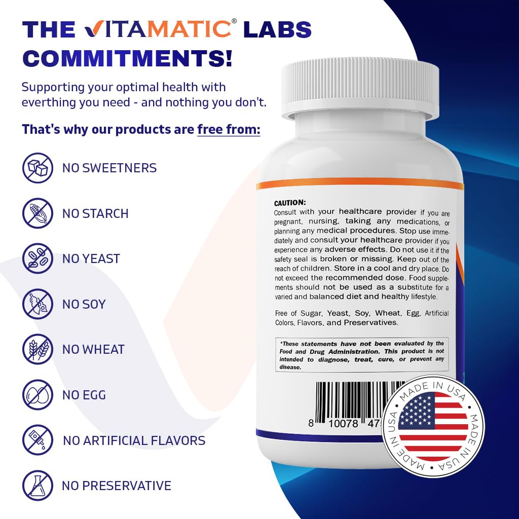 Vitamatic Potassium Bicarbonate Supplement Capsule, 1020 mg, 240 Count