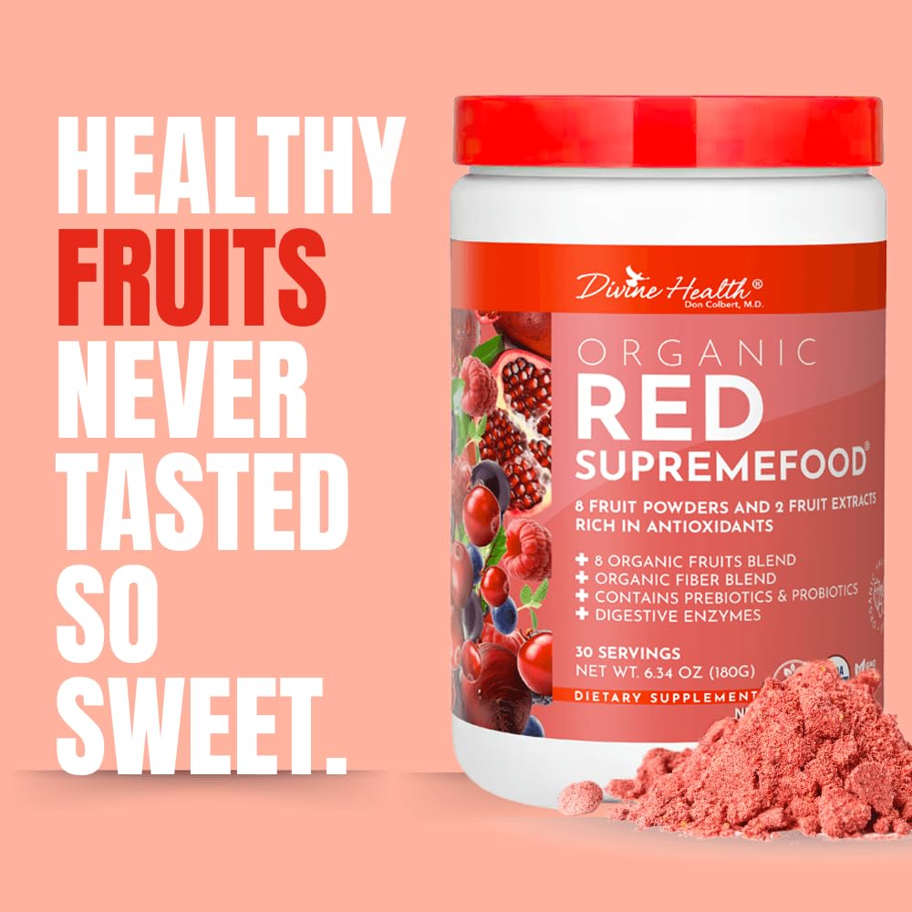 Divine Health Dr. Colbert Organic Red Supremefood Powder 30 Day Supply