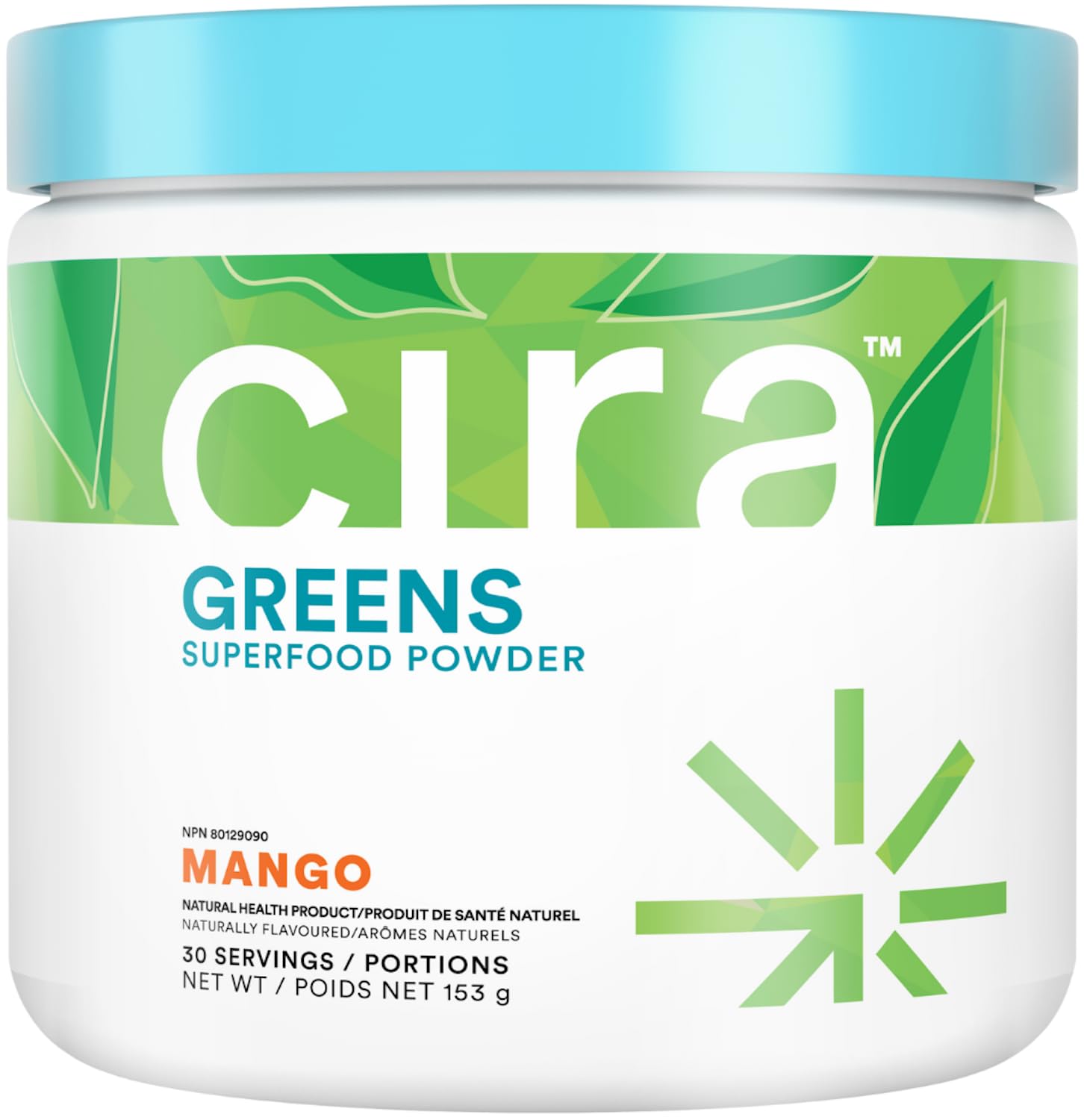 Cira Daily Greens Organic Spirulina Powder Mango 5.39 oz