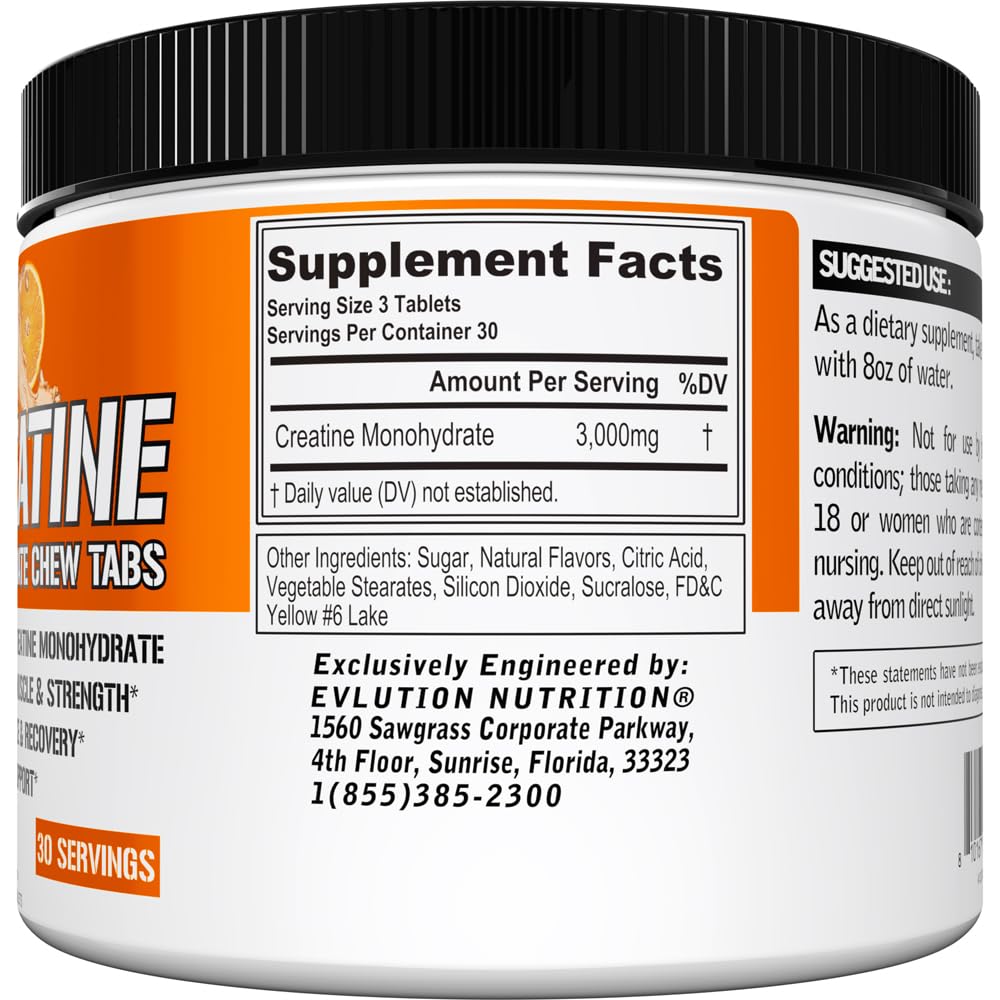 Evlution Creatine Monohydrate Tablet, 90 Tablets
