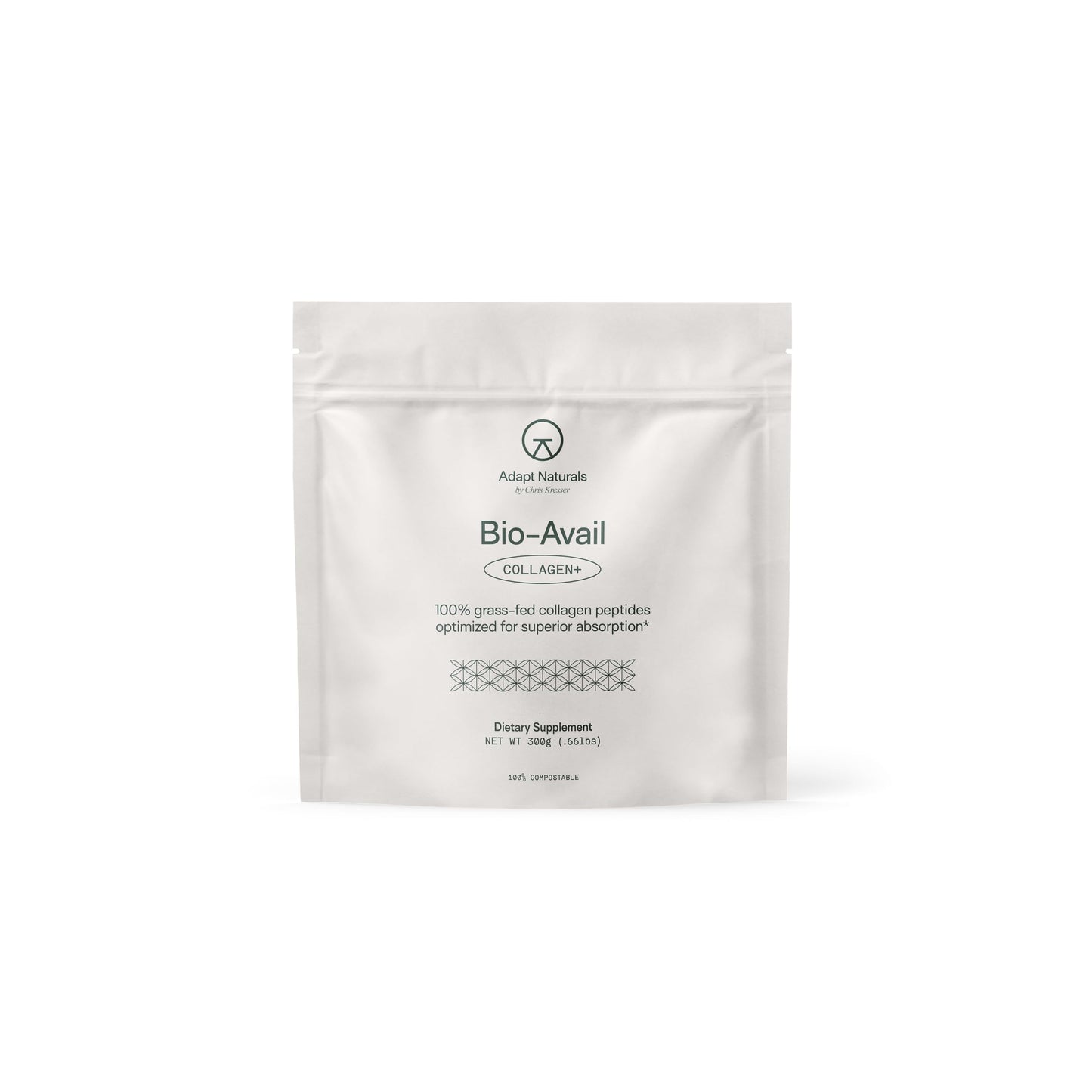 Adapt Naturals by Chris Kresser Bio-Avail Collagen+, Grass Fed Collagen Peptides Powder 10.58