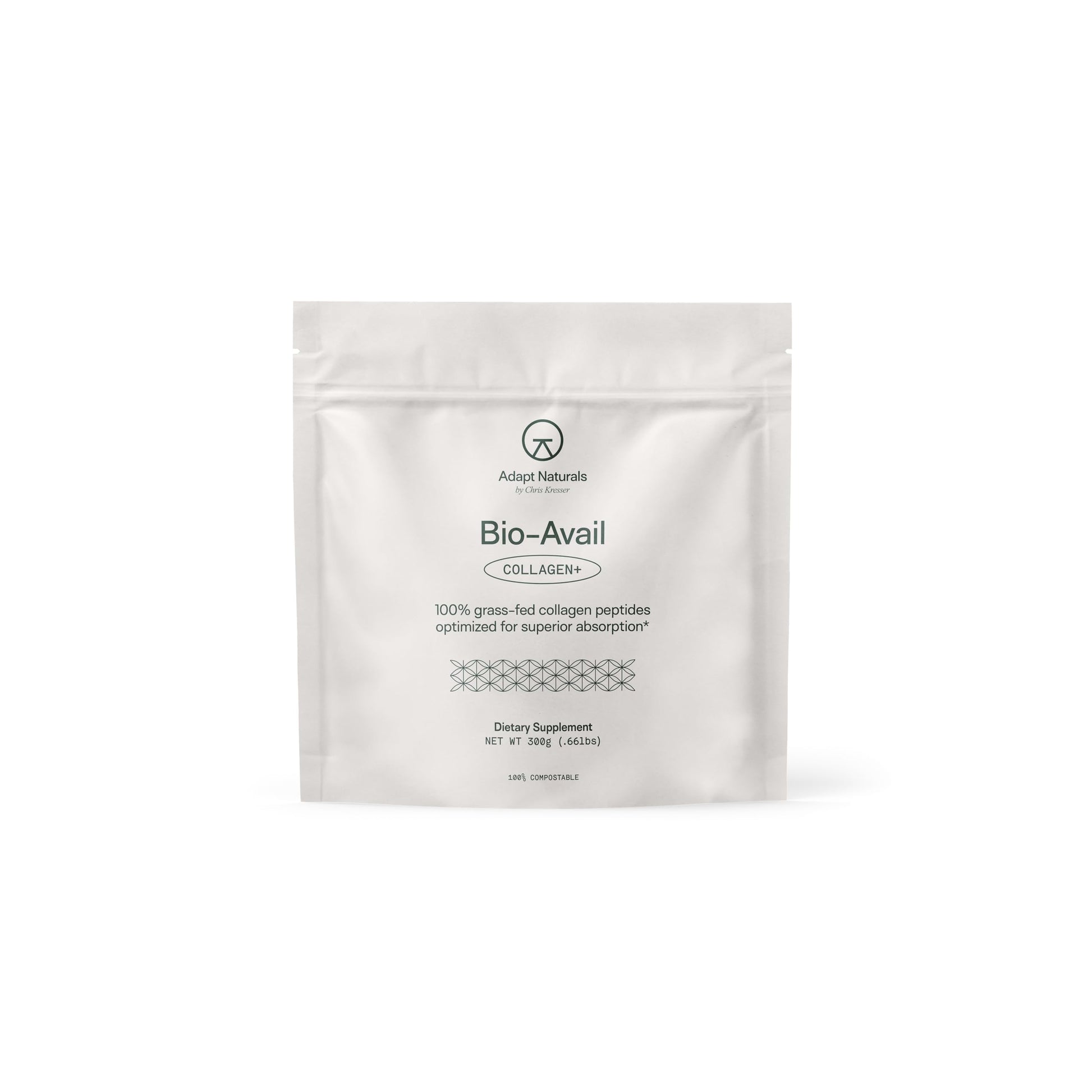 Adapt Naturals by Chris Kresser Bio-Avail Collagen+, Grass Fed Collagen Peptides Powder 10.58