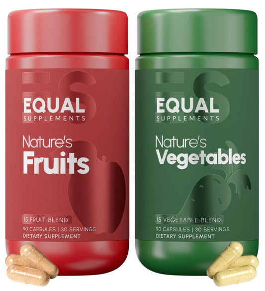 Equal Supplements Fruits and Vegetables Supplements Capsule 180 Count