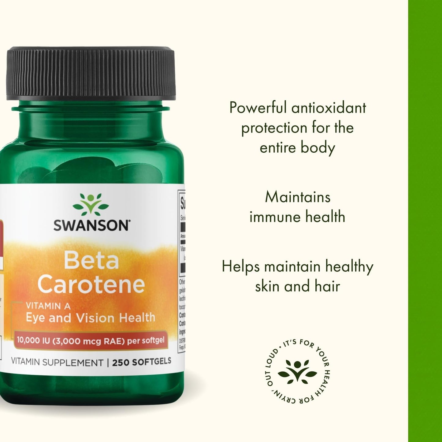 Swanson Beta-Carotene Softgels 500