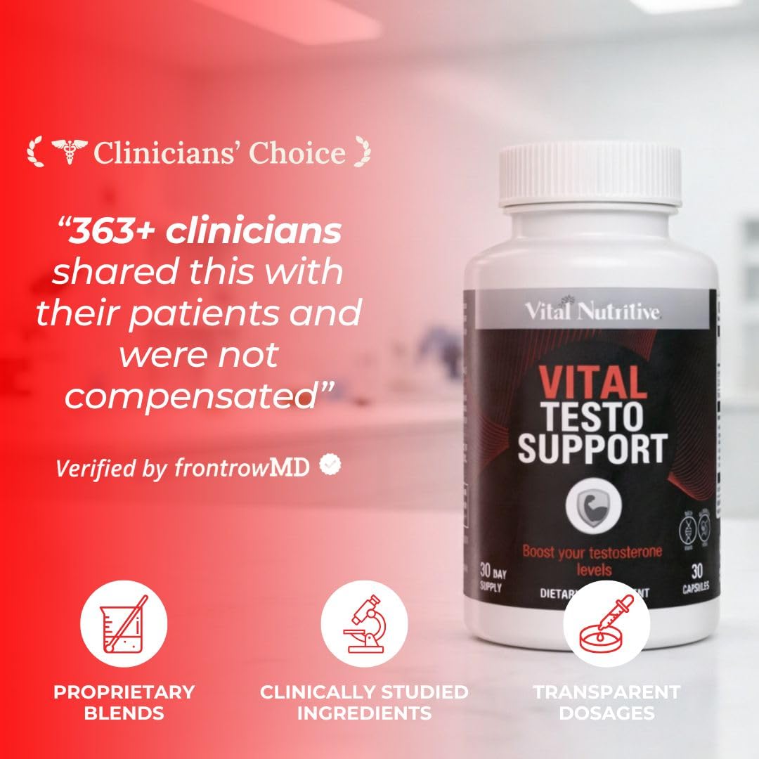 VITAL NUTRITIVE Vital Testo Support Capsule, 60 Capsules