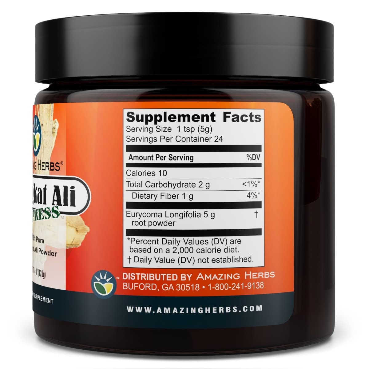 Amazing Herbs Tongkat Ali Powder 4 oz
