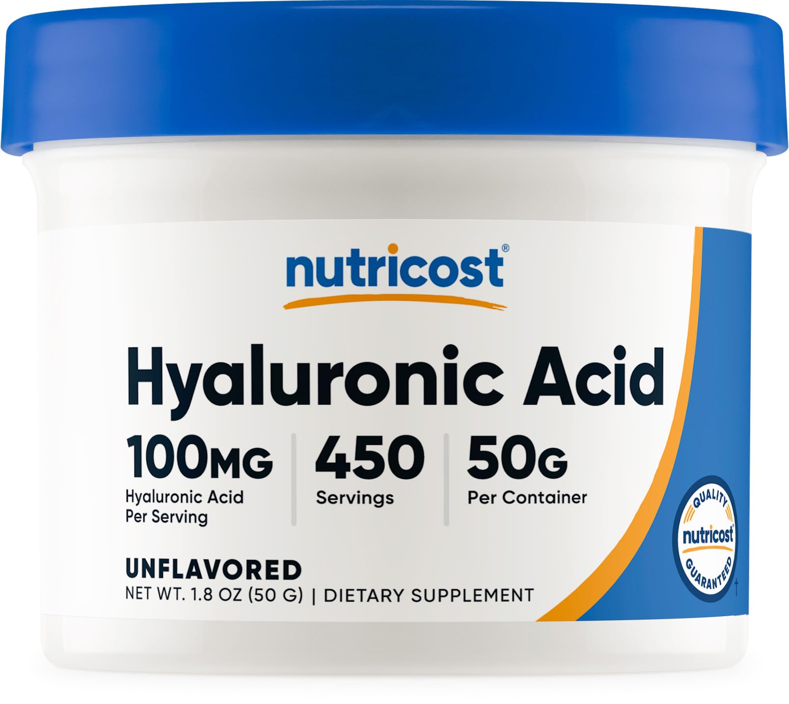 Nutricost Hyaluronic Acid Powder 1.77 Ounce