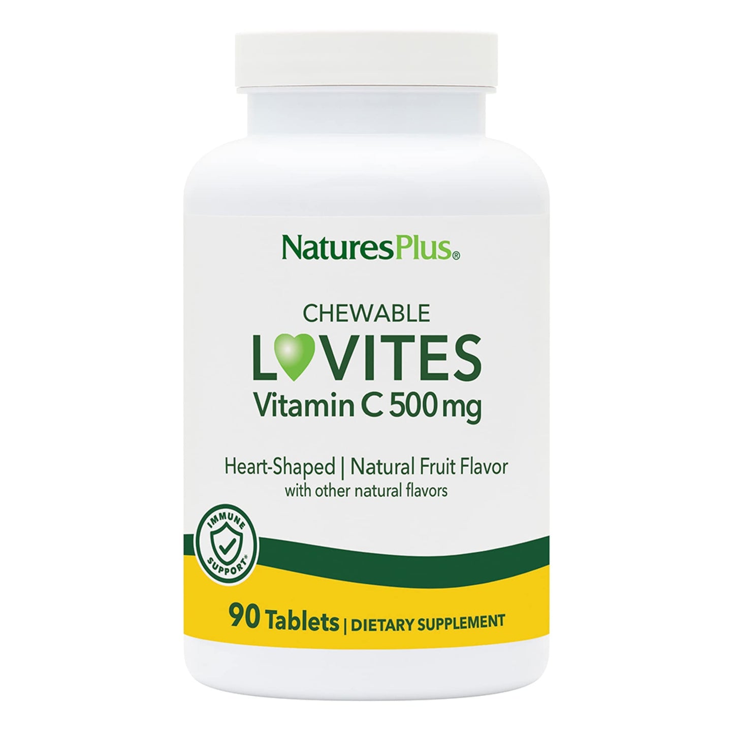 NaturesPlus Lovites Vitamin C Tablets, 90 Count