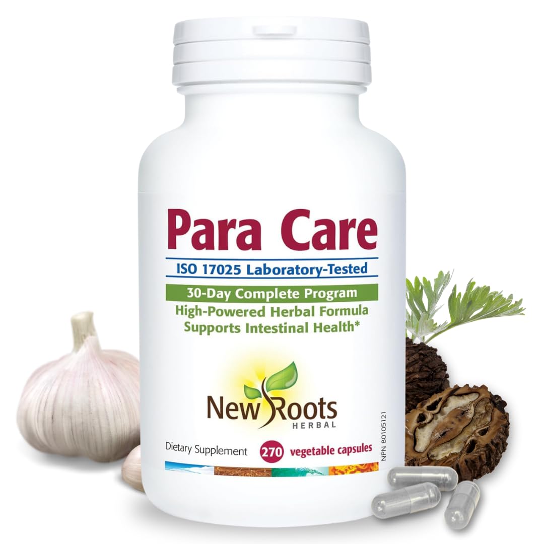 New Roots Herbal para Care 11-in-1 Herbal Formula 30-Day Gut Detox Cleanse Supplement Capsules, 270 Capsules