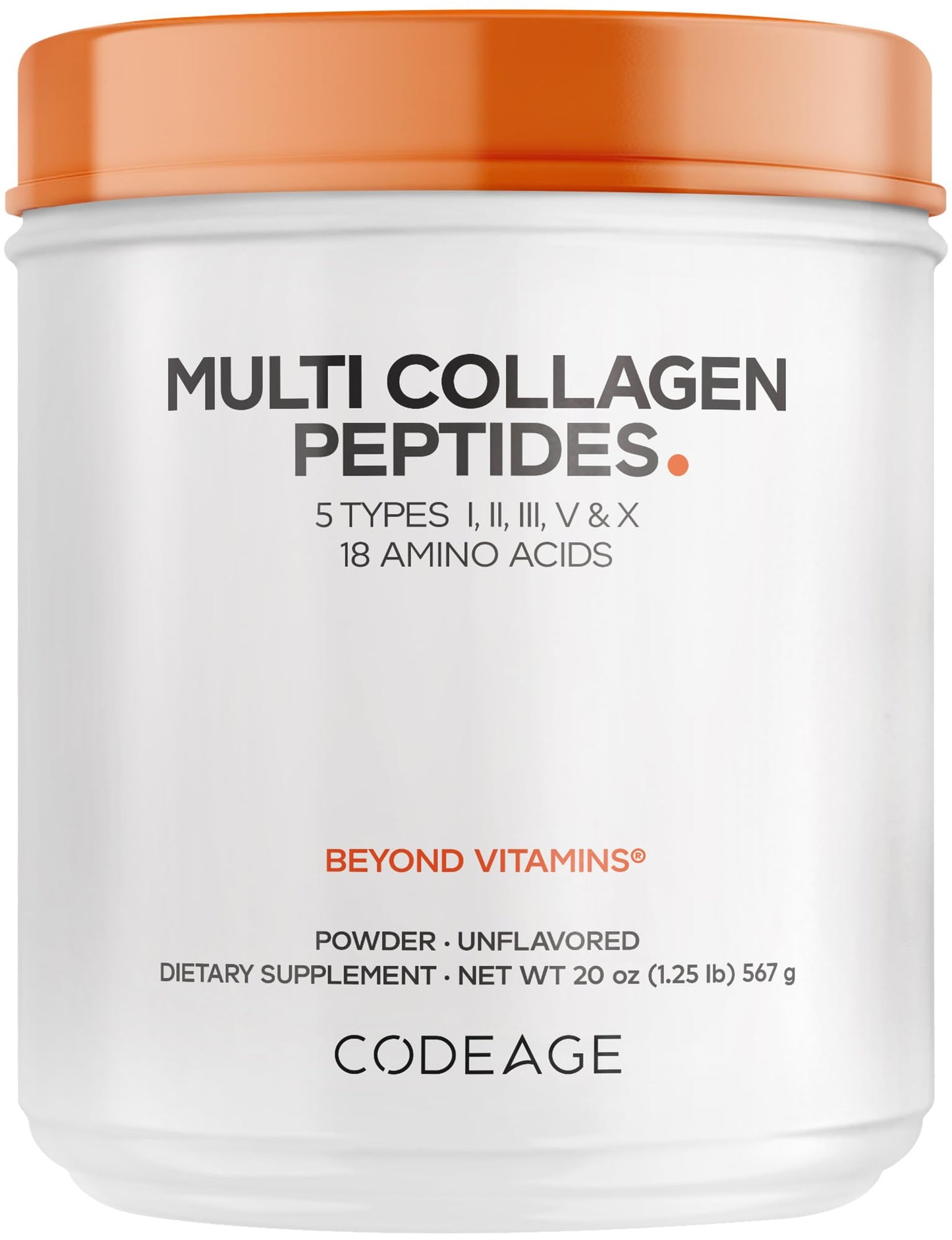 Codeage Multi Collagen Protein Powder, 20 oz