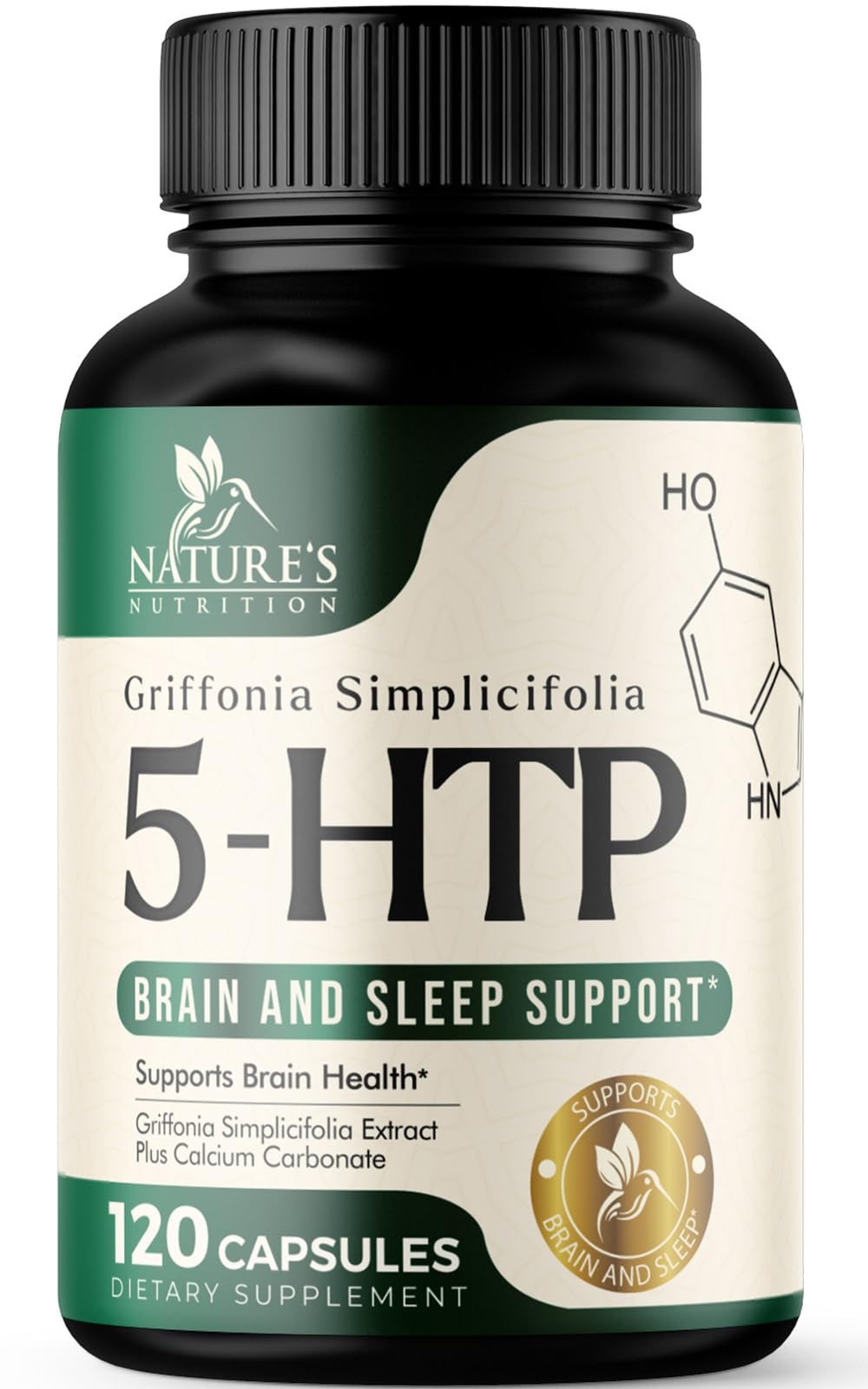 Nature's Nutrition 5-HTP Capsules, 120 Count