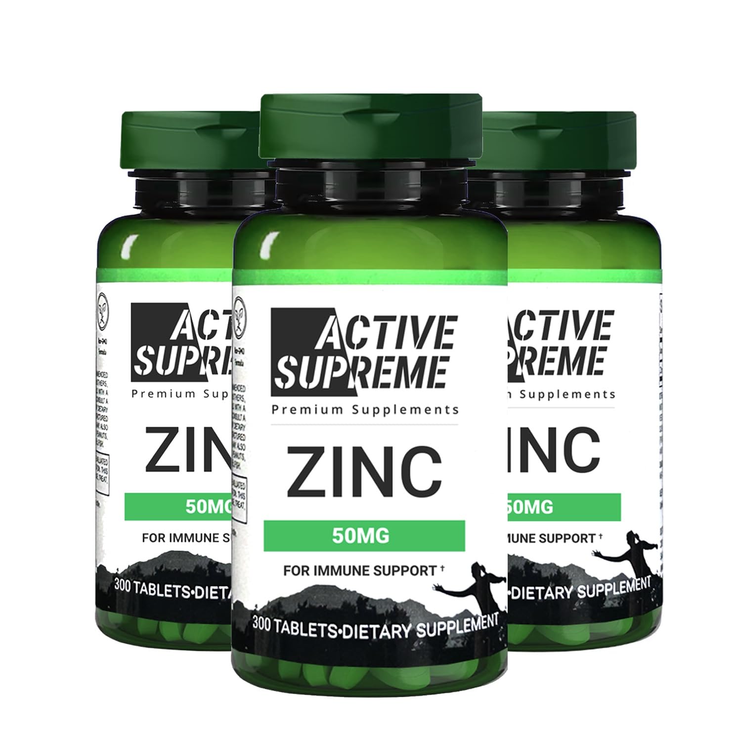 Active Supreme Zinc Citrate 50 mg Capsule, 300 Count