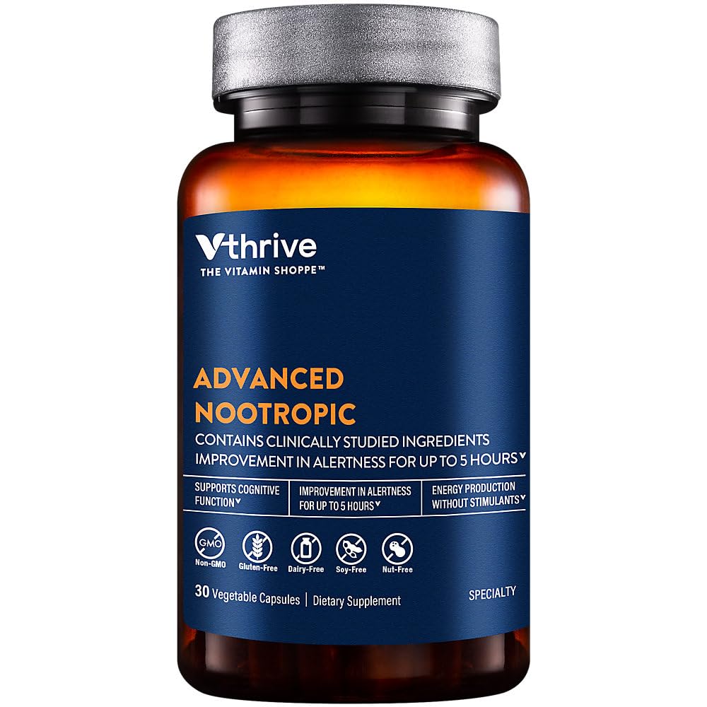 Vthrive Advanced Nootropic Formula - Supports Cognitive Health & Brain Function, 30 Capsules