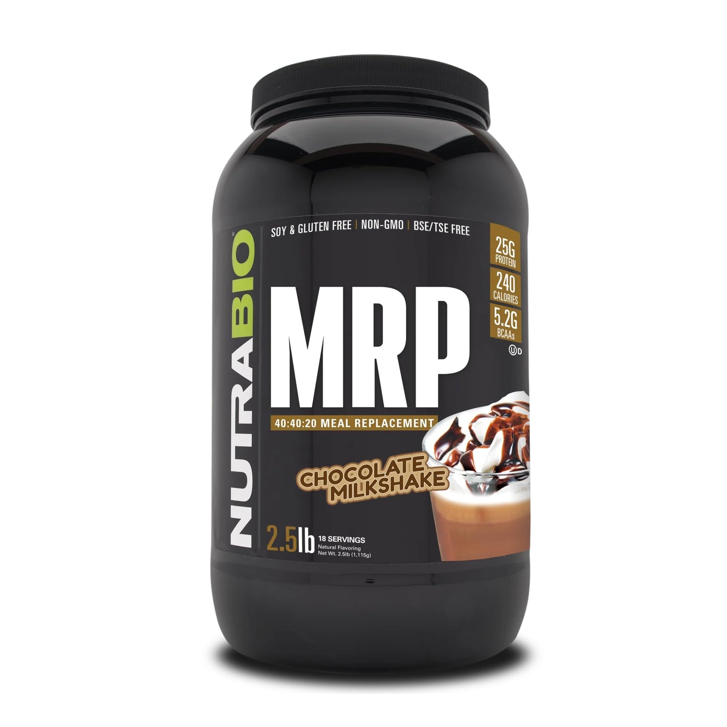 NutraBio MRP Complete Meal Replacement Protein Powder, 40 Servings